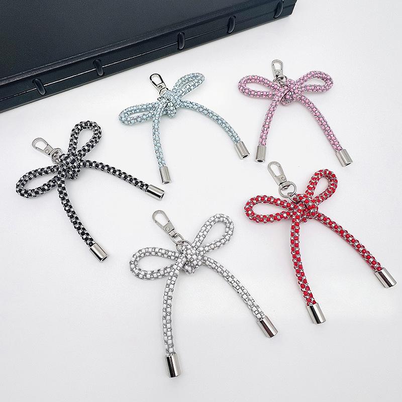 Phone Accessories Ideas - Kristall-Schmetterling-Knoten-Anhänger für Mobiltelefone Handgefertigte Taschendekoration Trendiges