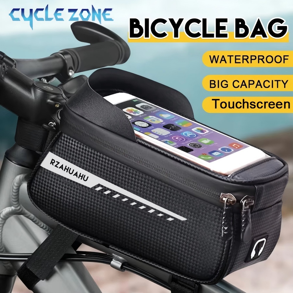Phone Zone Accessories & Repair - Fahrrad-Vorderrahmentasche, Touchscreen-Handyhülle, Wasserdichte Fahrradtasche, Fahrradzubehör