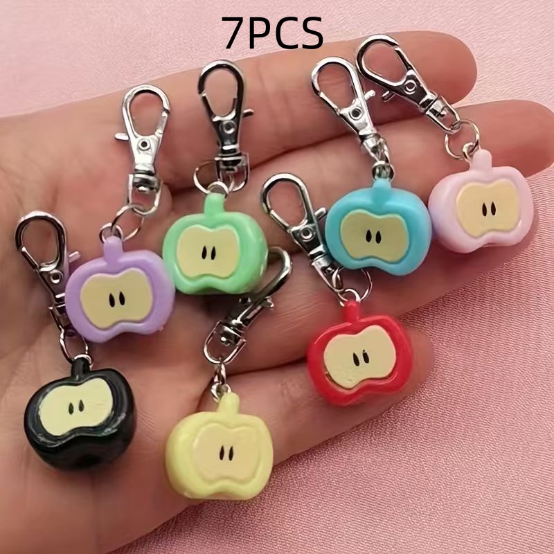 7-teiliges Set aus Kunstharz-S – Phone Accessories Keychain Bewertung und Preis