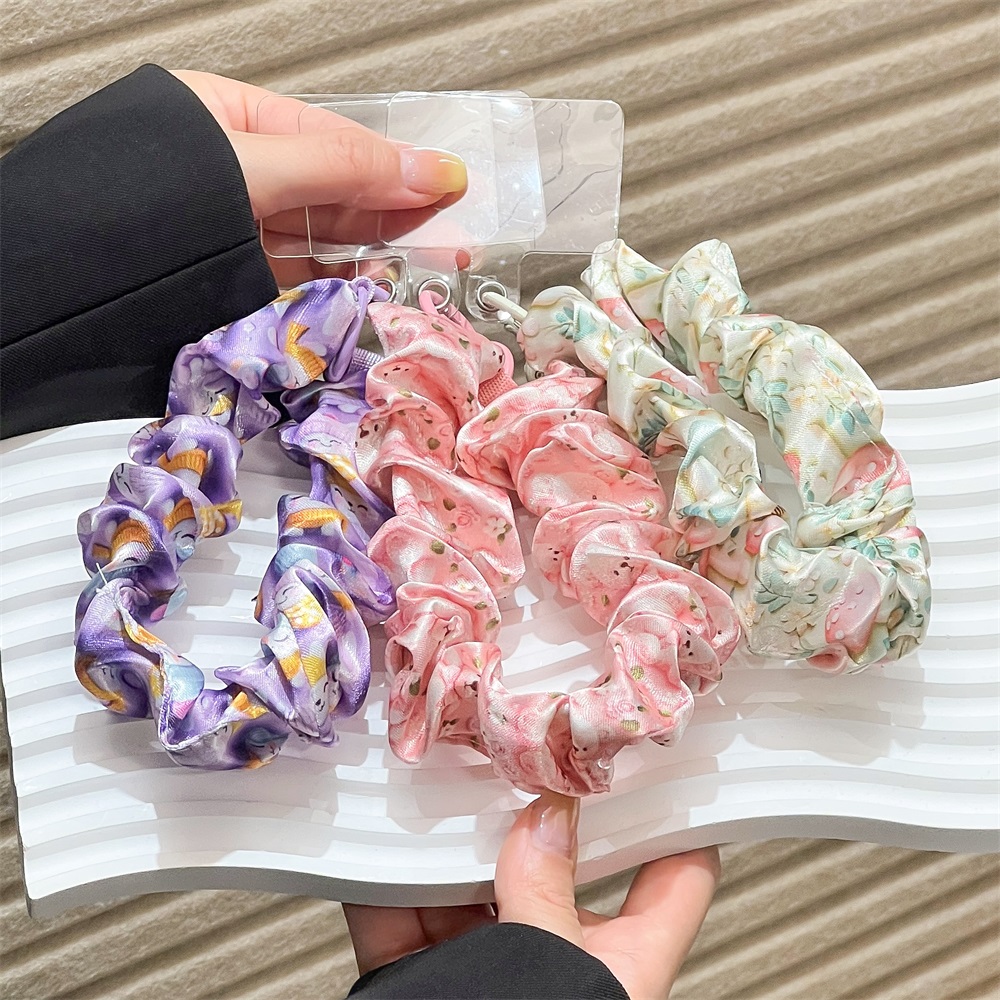 Damen Seiden-Satin Scrunchies  – Phone Accessories Keychain Bewertung und Preis