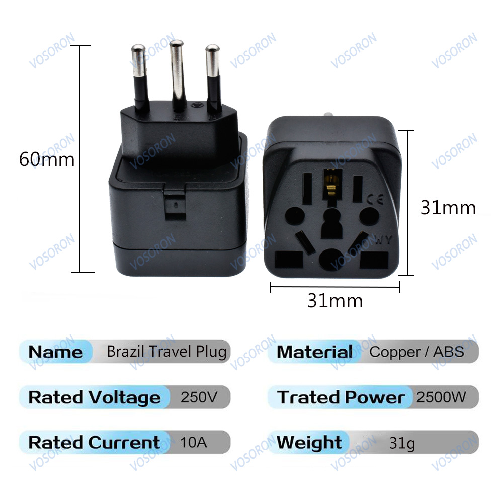 Universeller Brasilien-Stecker – Phone Accessories Uk Bewertung und Preis